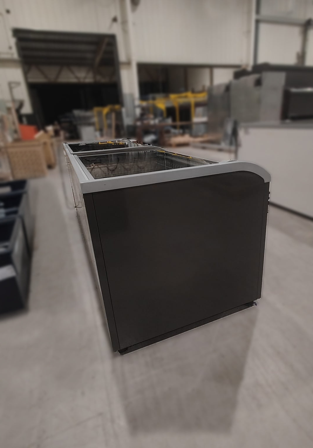 AHT Athens chest freezer — side profile view